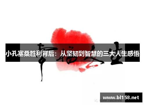 小孔塞桑胜利背后：从坚韧到智慧的三大人生感悟